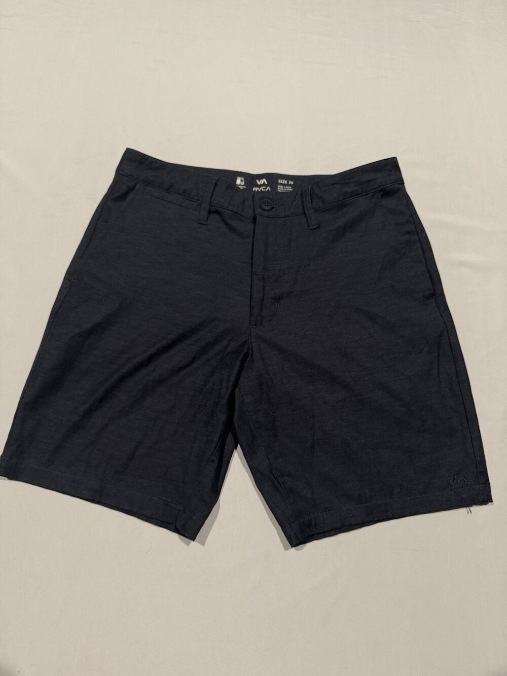 RVCA Men's Size 30 Dual Purpose Swim Trunks Hybrid Boardshorts Charcoal Gray